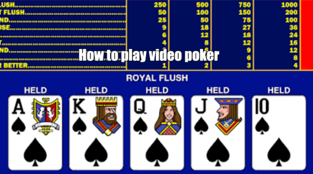 How to play video poker