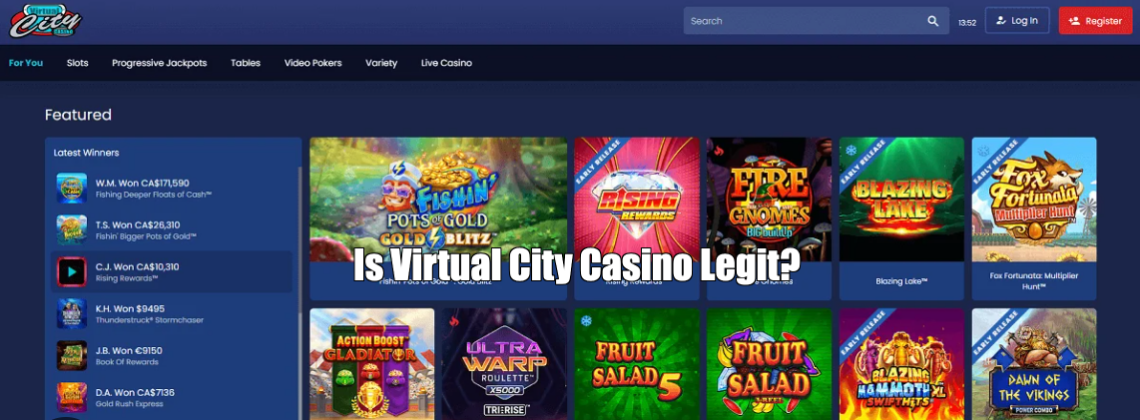 Virtual City Casino Legit & Safe? + Sister Sites